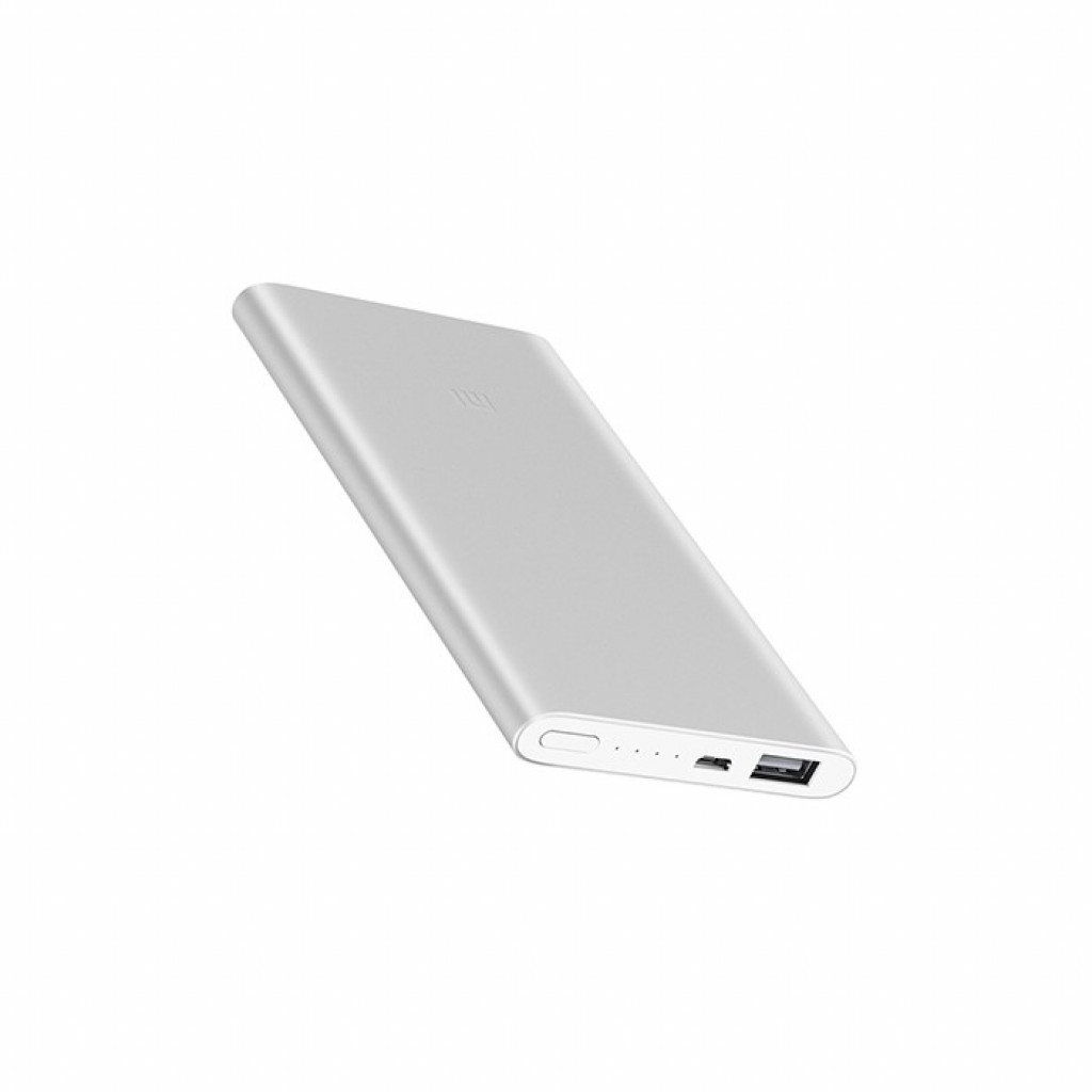 Внешний аккумулятор Xiaomi Mi Power Bank 5000mAh Slim Silver (PLM10ZM)