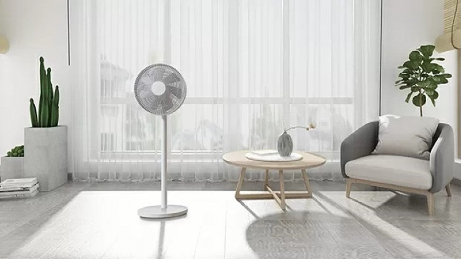 Умный напольный вентилятор Xiaomi Mi Smart Standing Fan Pro White (ZLBPSP01XY)