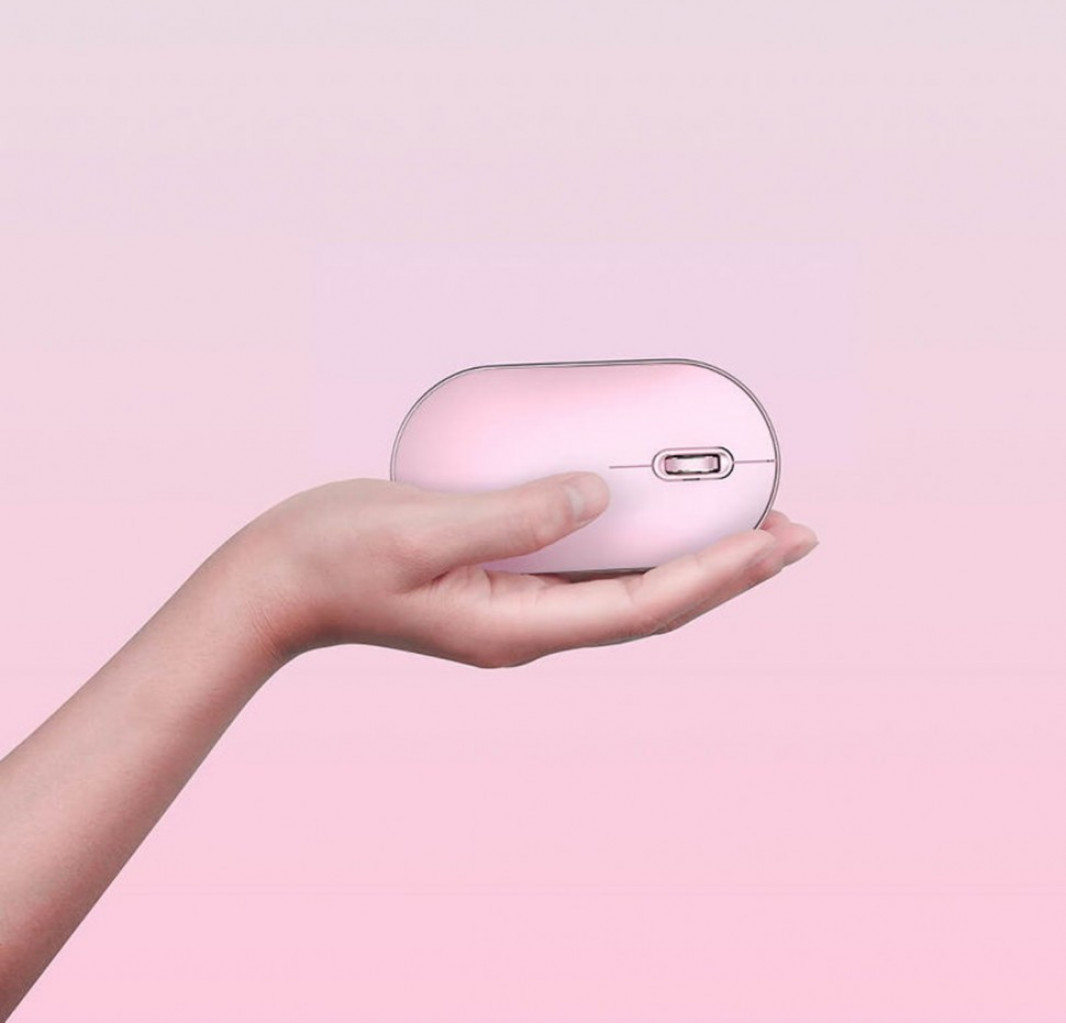 Беспроводная мышь Xiaomi MiiiW Mouse Bluetooth Silent Dual Mode, Pink (MWWHM01)