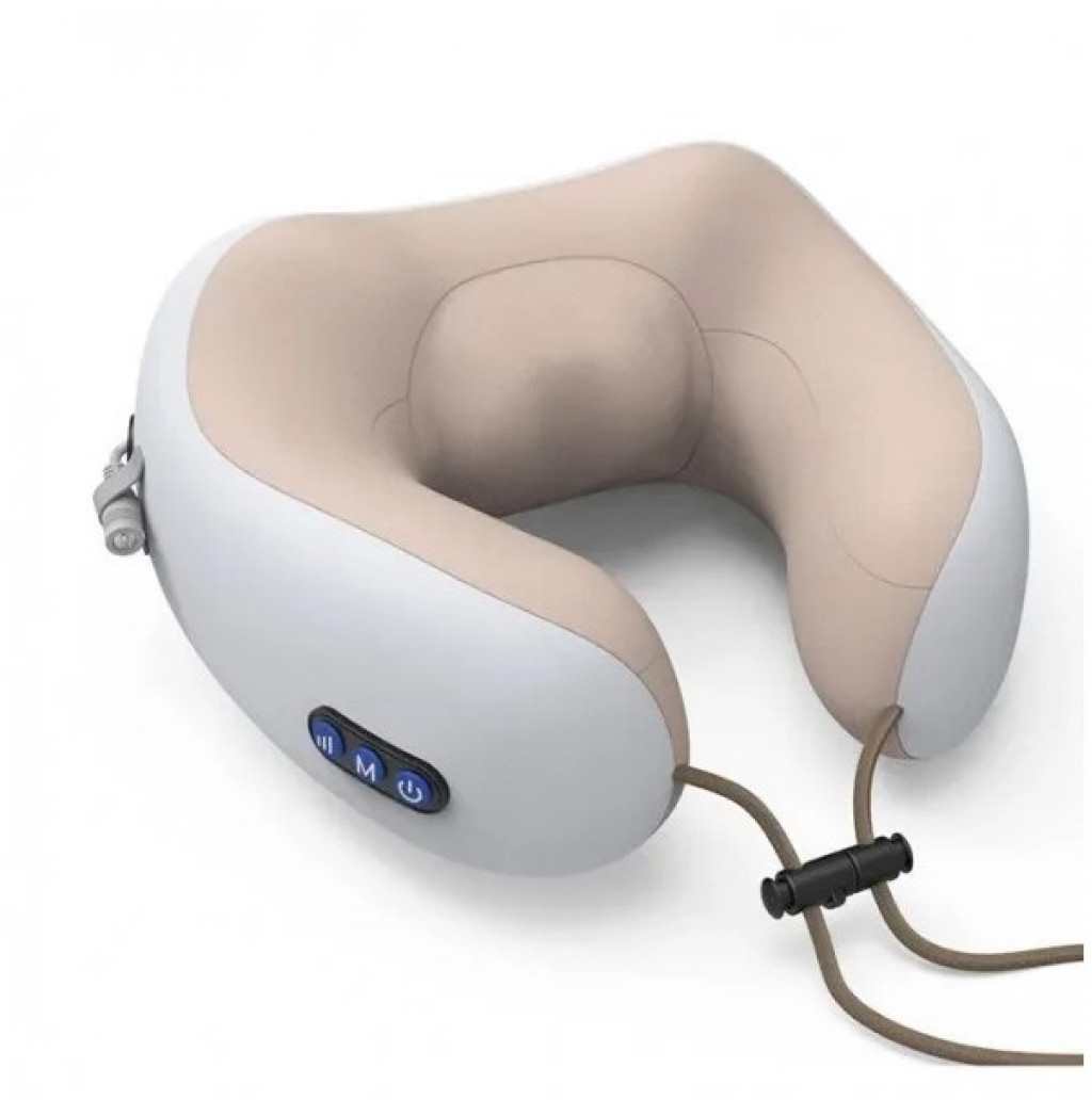 Массажная подушка Xiaomi U-shaped Massage Pillow Light grey (H0200)