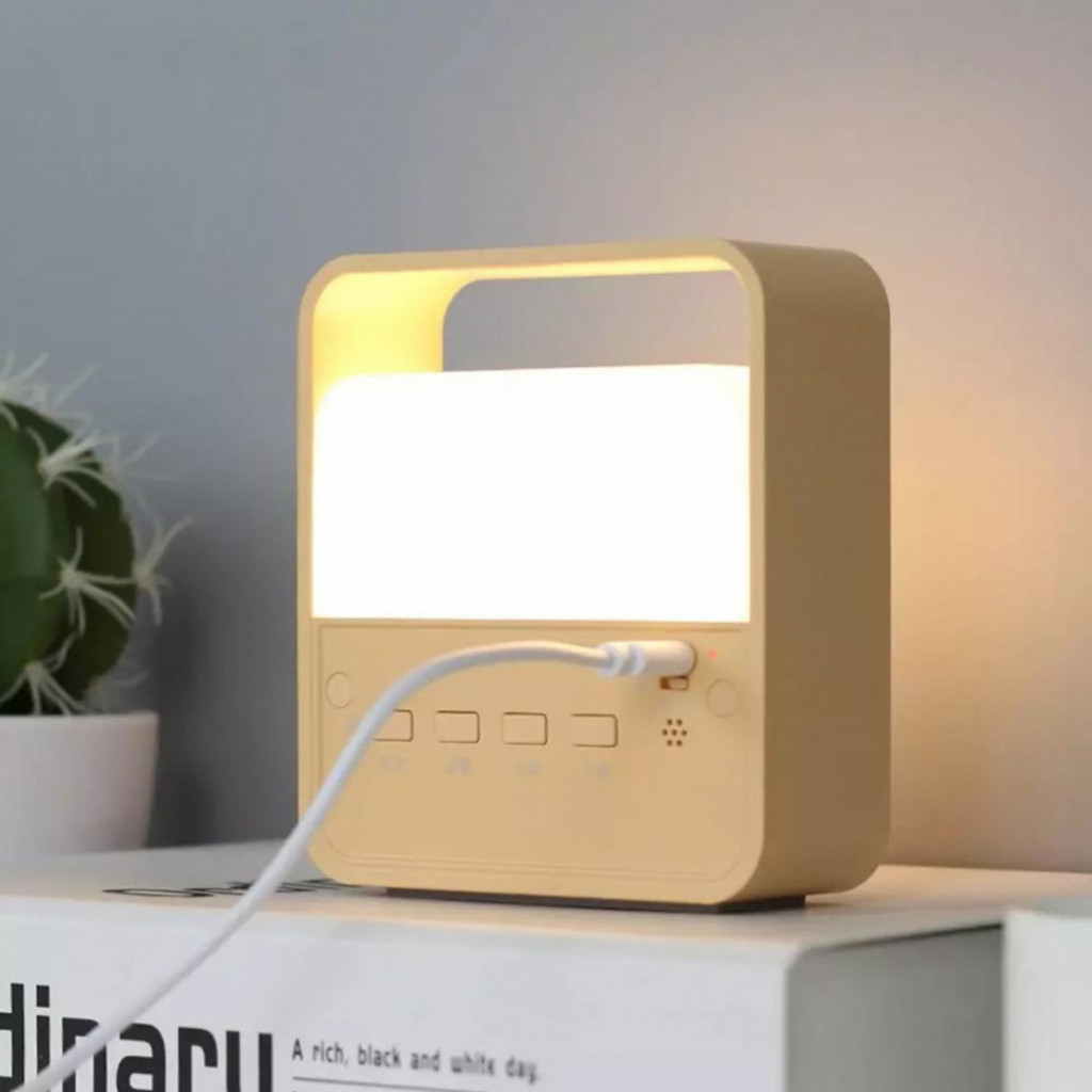 Будильник с ночником Xiaomi Midea Clock Alarm Night Light Elegant, White