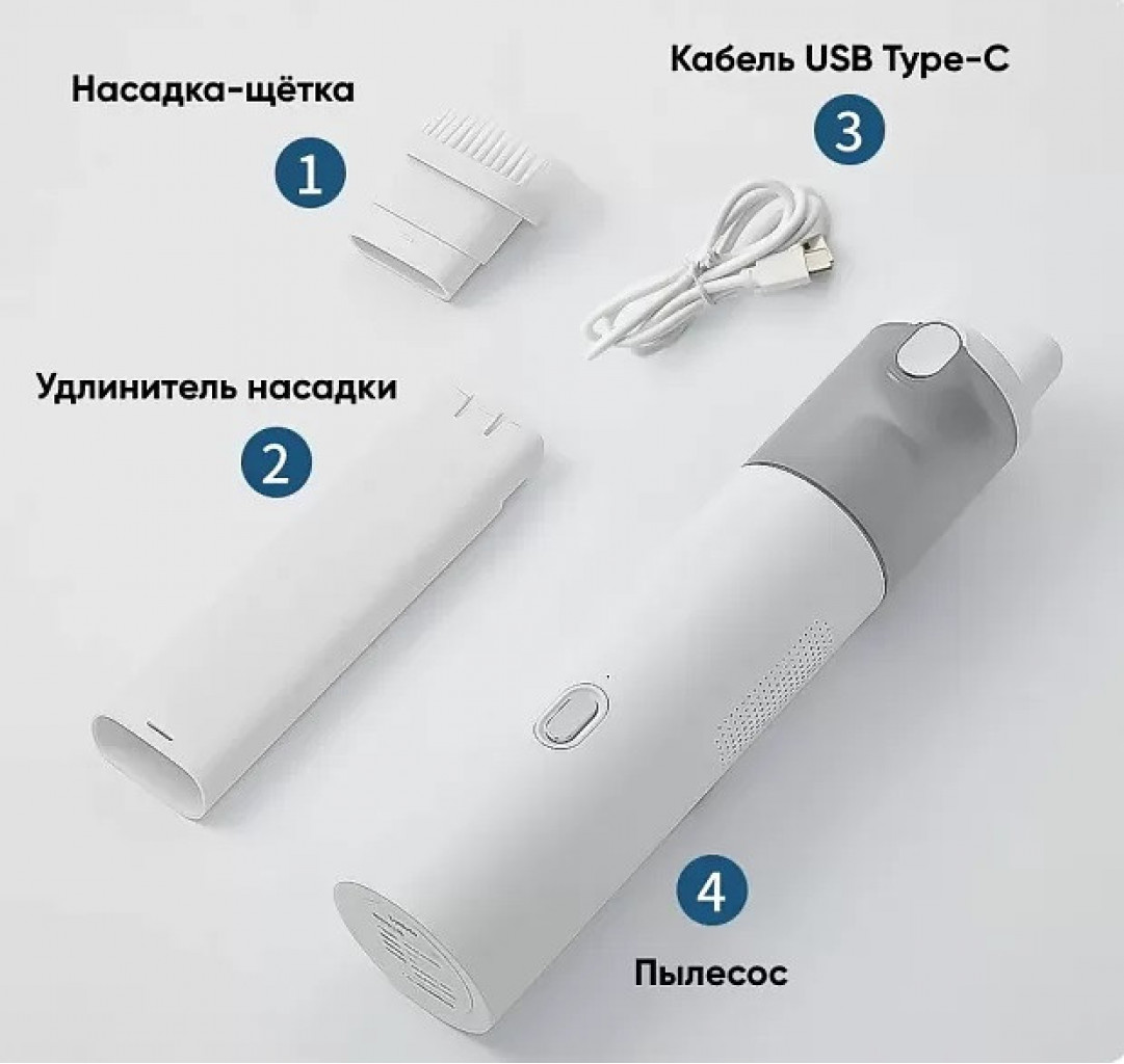 Беспроводной портативный пылесос Xiaomi Lydsto H2 Portable Vacuum Cleaner White