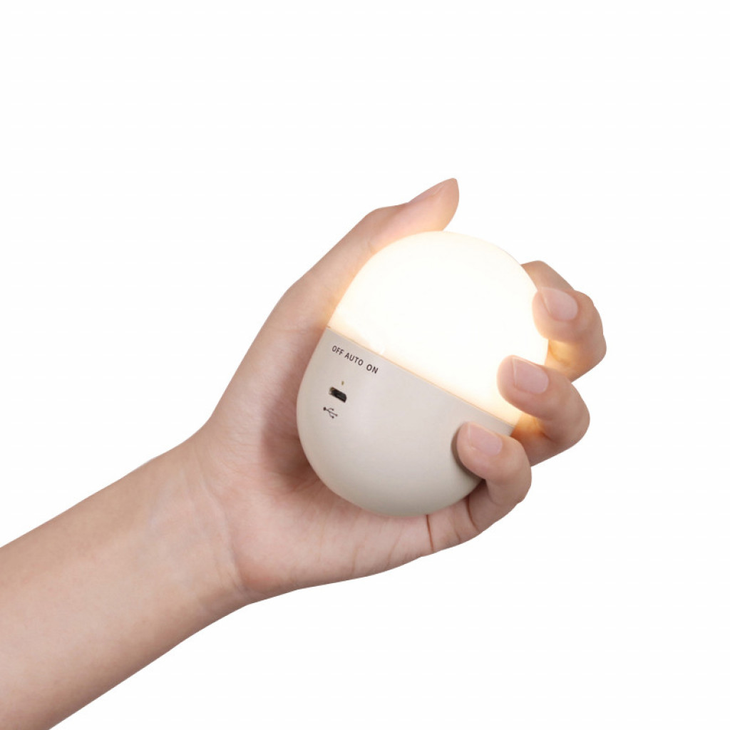 Капсульный ночник Xiaomi MUID Sleeping Lamp, Беспроводной капсульный ночник Xiaomi MUID Sleeping Lamp Light gray (H-L-13)