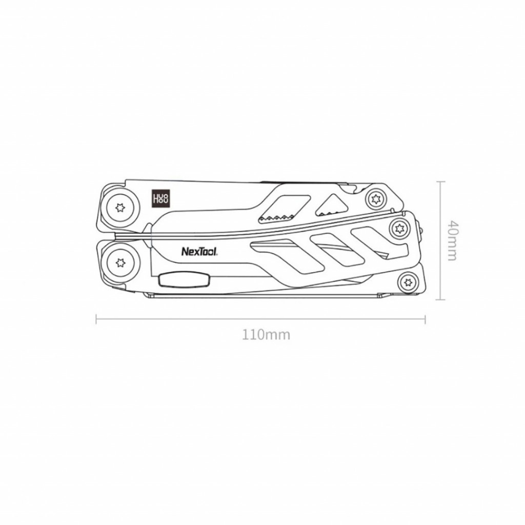 Многофункциональный мультитул Xiaomi NexTool Multi-function Knife Silver (HU0040)