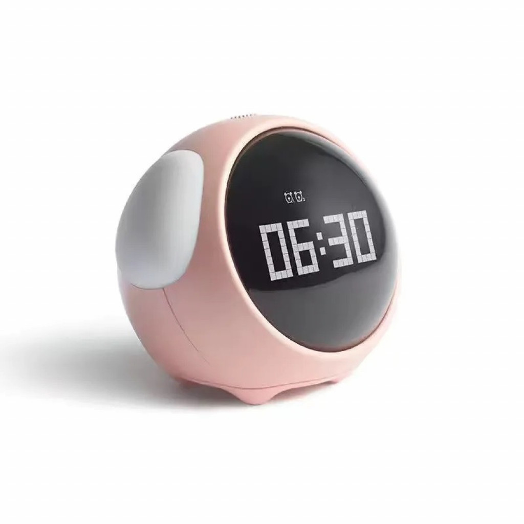 Умный будильник Xiaomi Cute Expression Alarm Clock, Pink