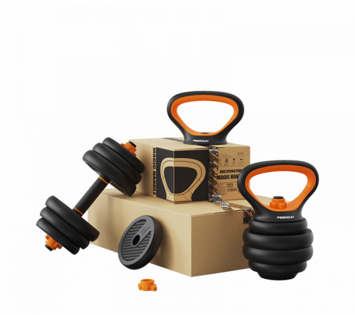 Спортивный набор для фитнеса Xiaomi Fed Home Fitness Multifunctional Dumbbell 10 kg Black