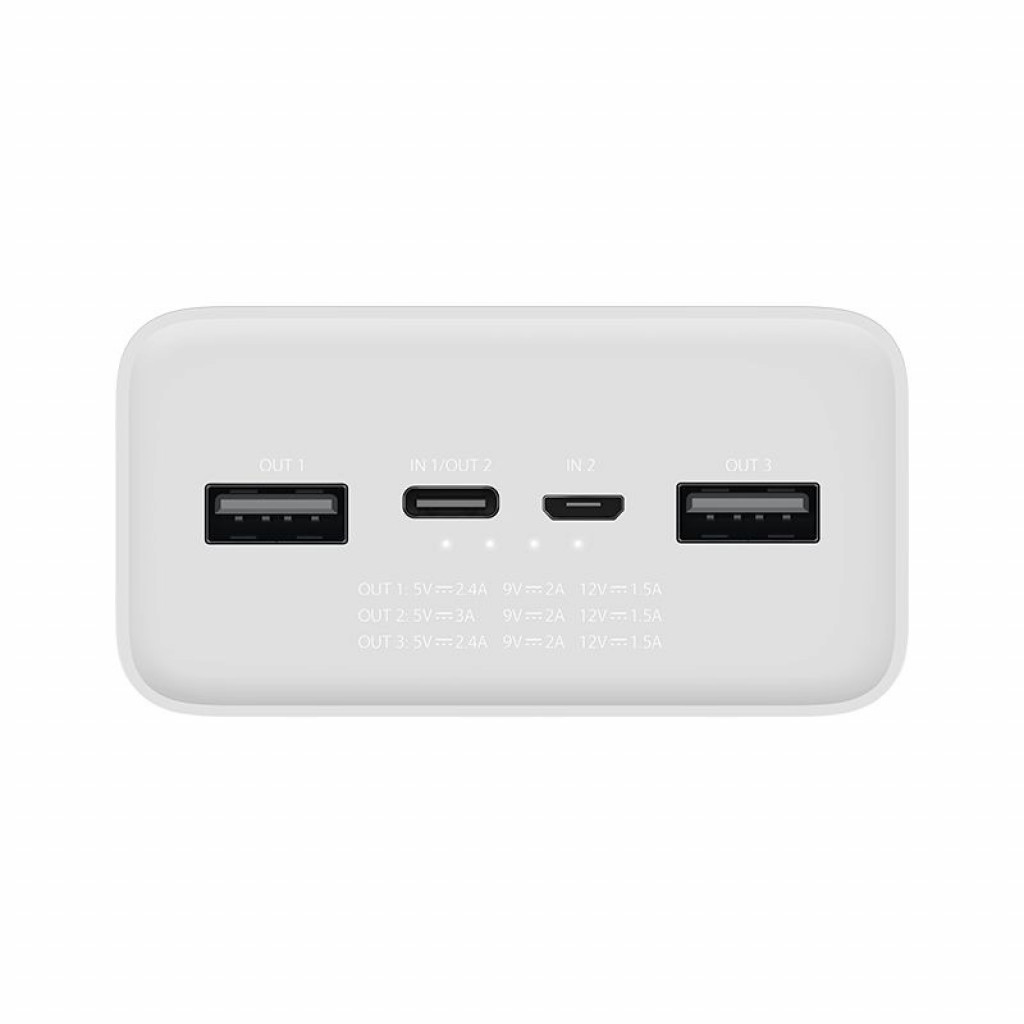 Внешний аккумулятор Xiaomi Power Bank 3 30000mAh White (PB3018ZM)