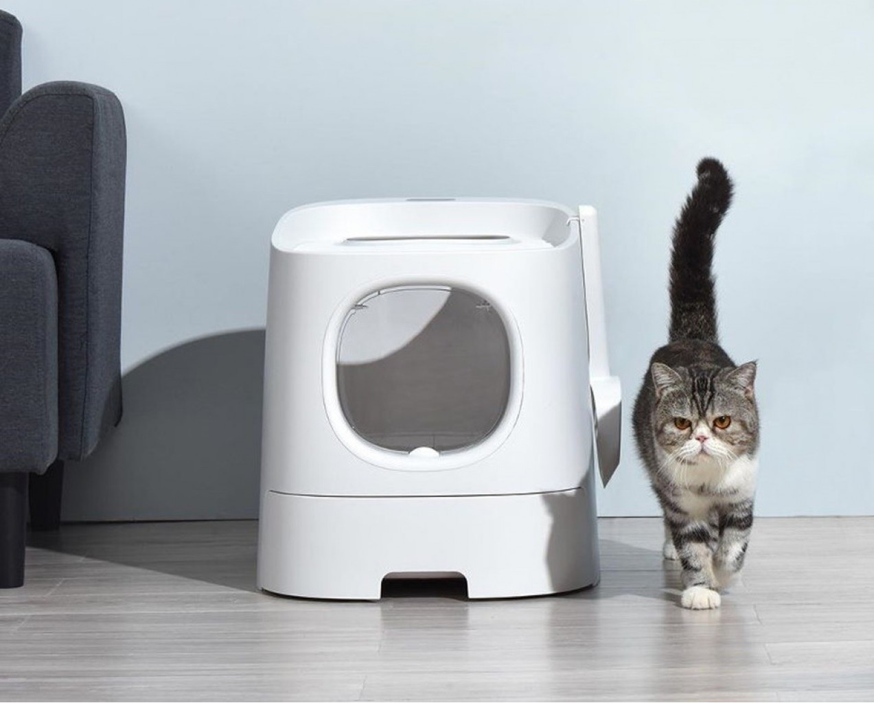 Лоток для кошек Xiaomi Homerun Cat Litter Box Smart Deodorant Version White (CLB10CB)