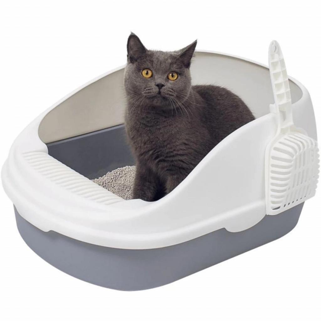 Лоток для кошек Xiaomi Semi-Open Cat Litter White