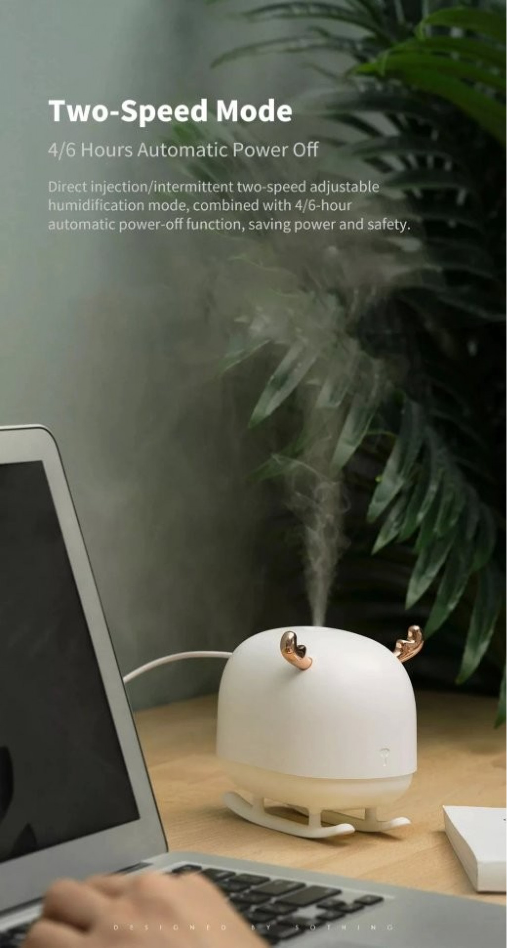 Увлажнитель воздуха Xiaomi Sothing Deer Humidifier&Light White (DSHJ-H-009)