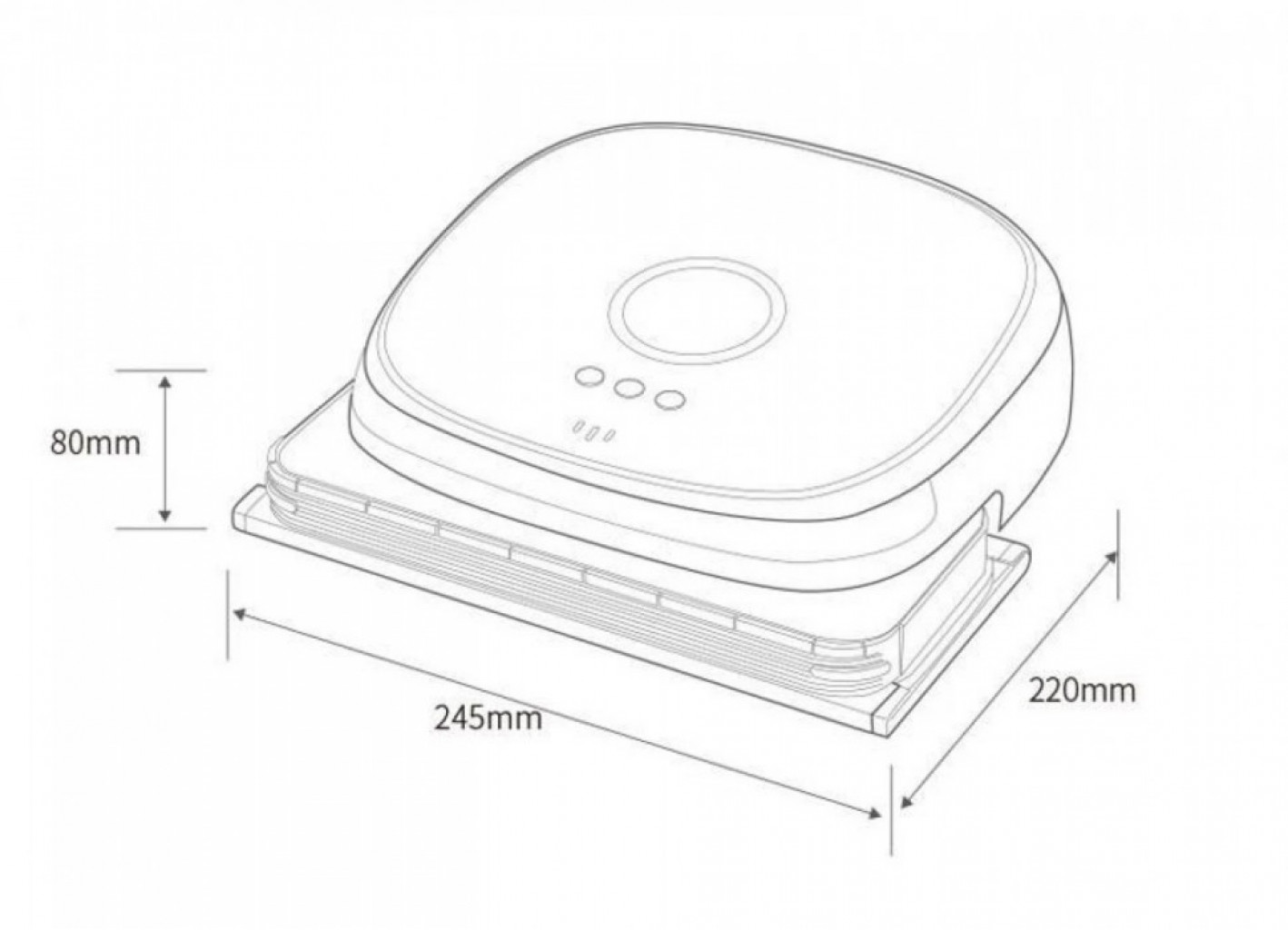 Робот-мойщик полов Xiaomi Bobot Automatic Wiping Robot Black (MIN580)