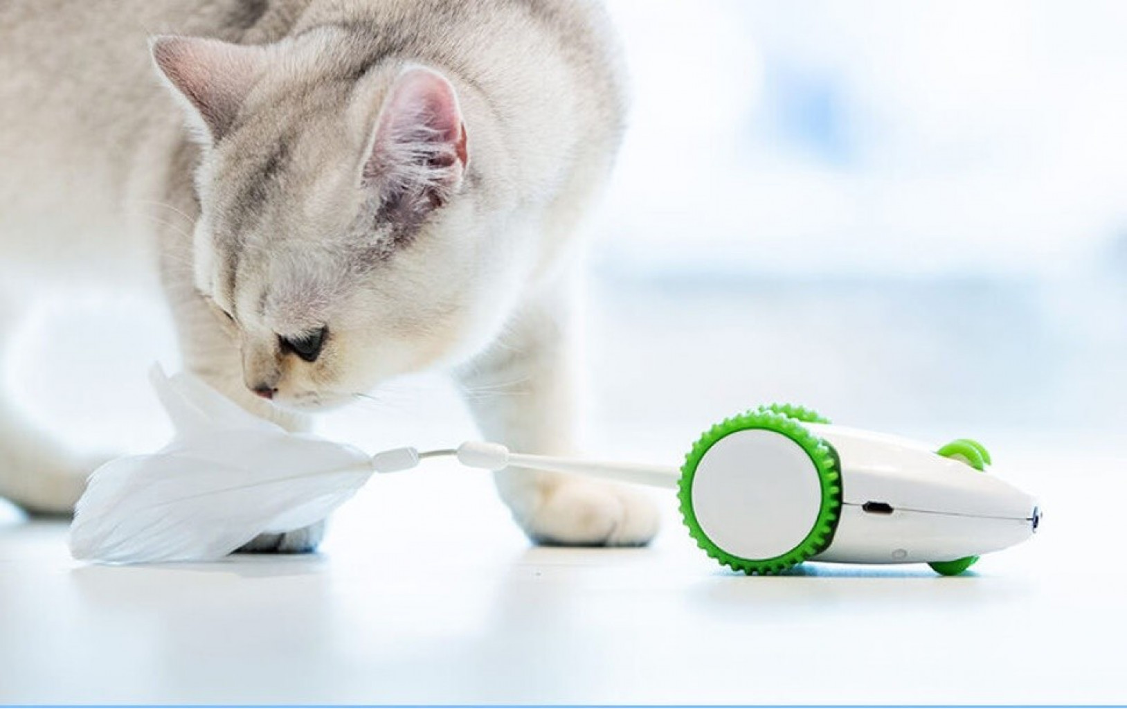 Игрушка для кошек Xiaomi Petgeek Crazy Mouse Toy White