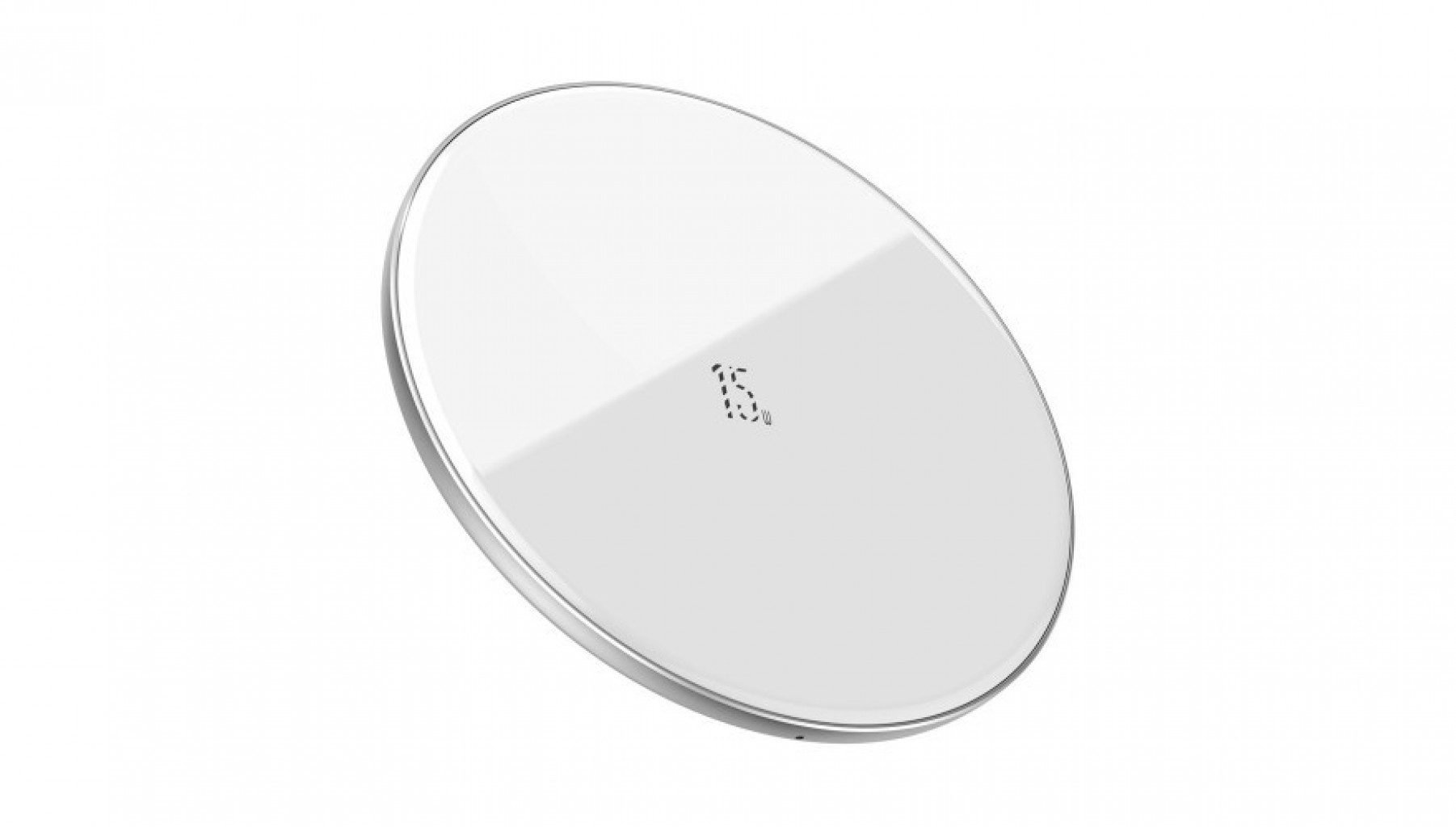 Беспроводное зарядное устройство Baseus 15W Simple Wireless Charger, White (WXJK-B02)