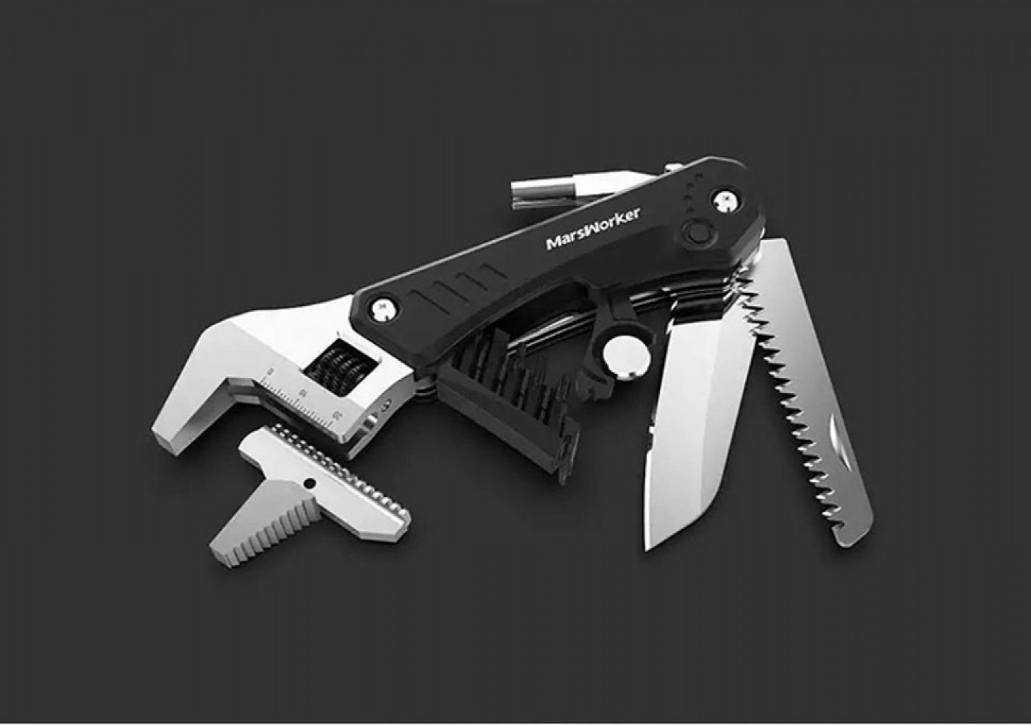 Многофункциональный мультитул Xiaomi MarsWorker Multi-function Wrench Knife Black (UYGHJ78G)