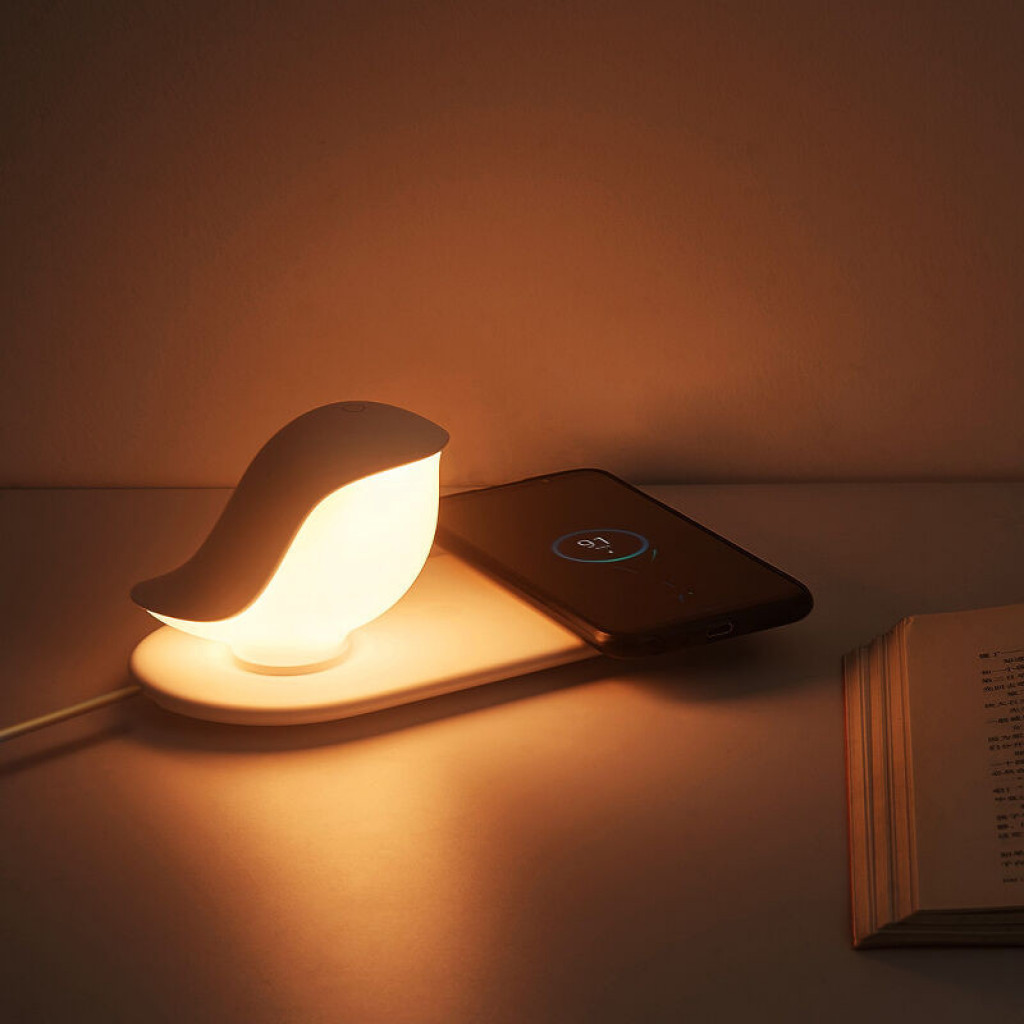 Беспроводное зарядное устройство + ночник Xiaomi Huizuo Night Light Wireless Charger White