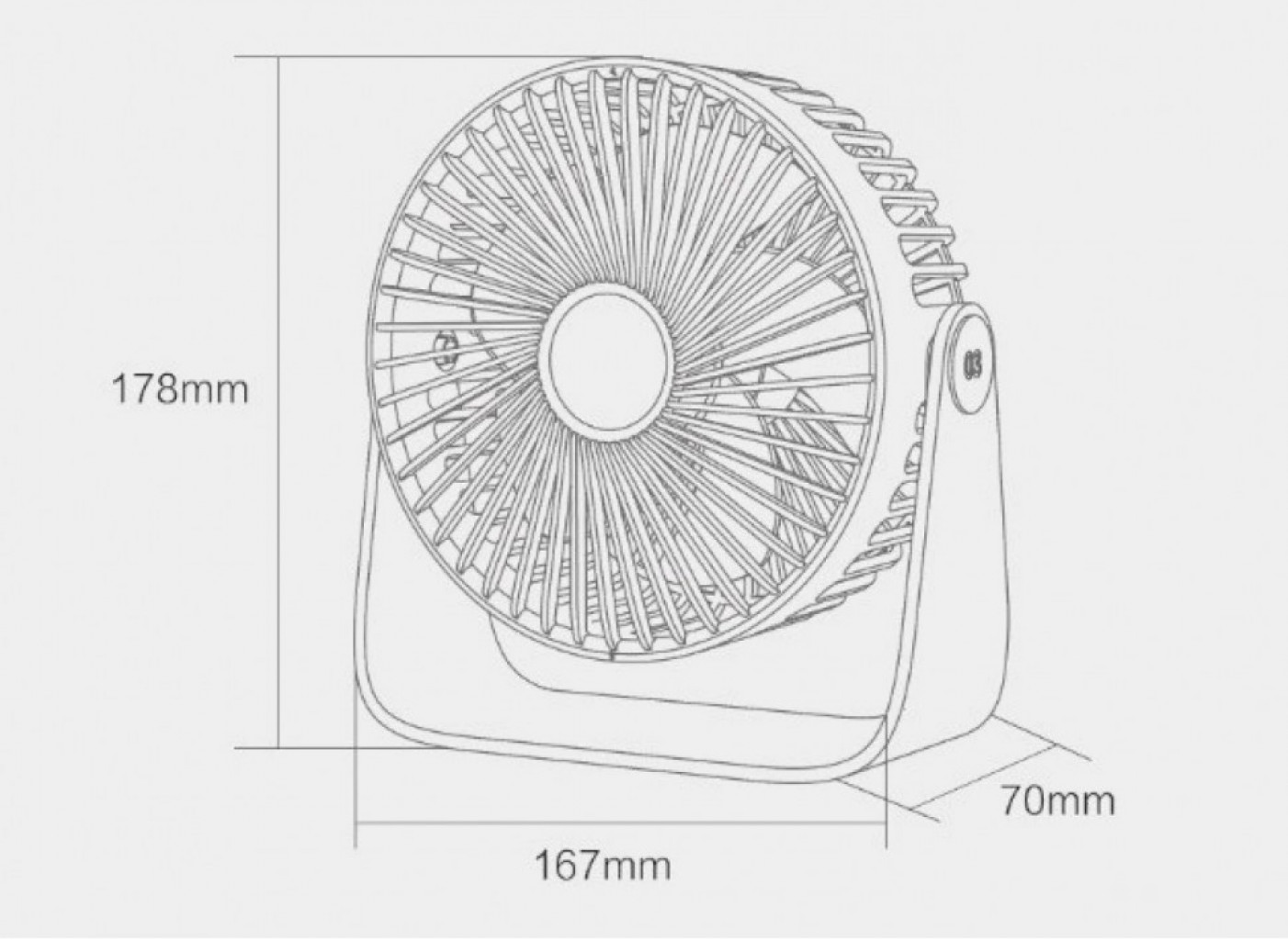 Портативный вентилятор Xiaomi Sothing Mini Fan Portable Mite (GF03)