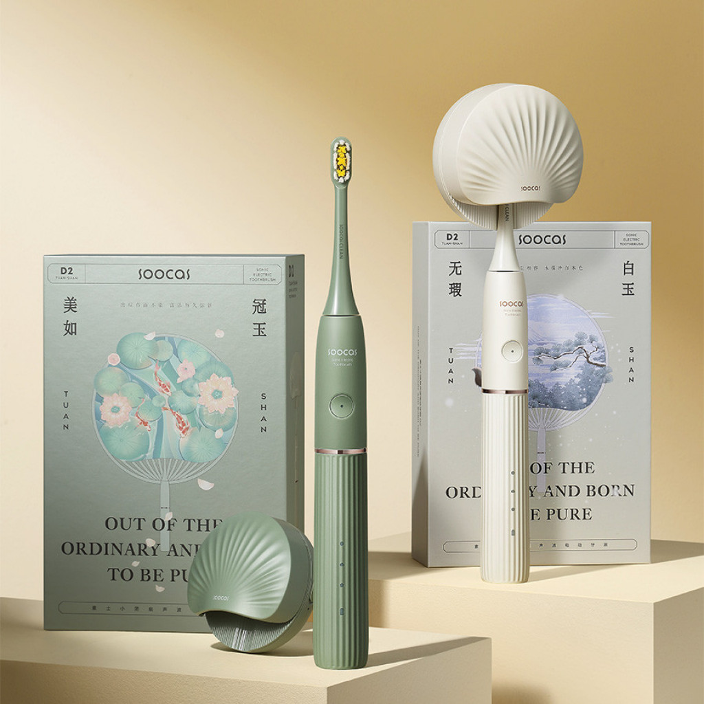 Электрическая зубная щетка Xiaomi (Mi) Soocas Electric Toothbrush D2 футляр c функцией UVC стерилизации, White (D2 White)