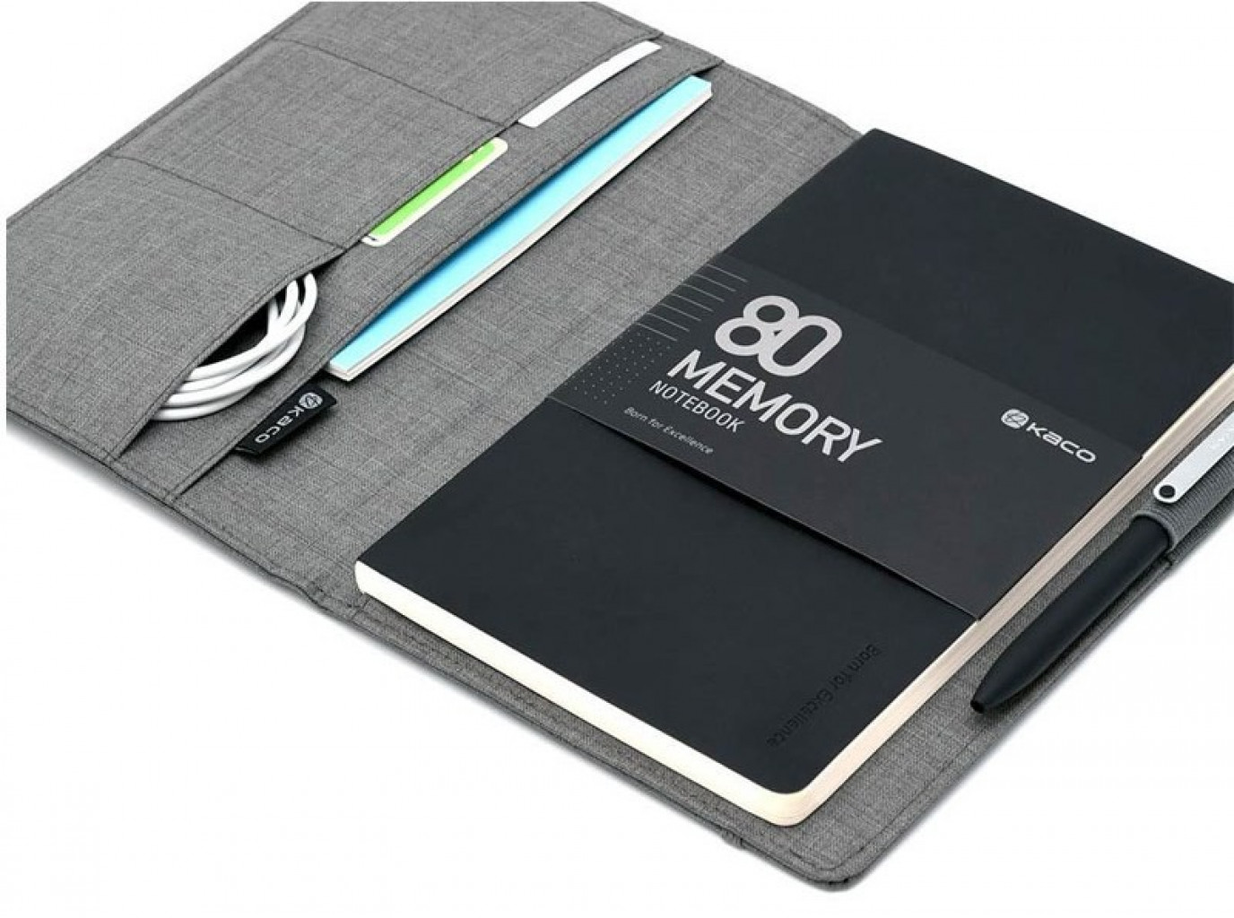 Пенал с блокнотом Xiaomi Kaco Classic Business Gift Set Grey