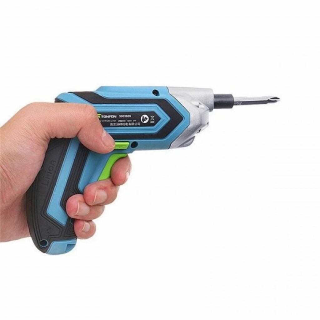 Аккумуляторная отвертка Xiaomi Tonfon Cordless Screwdriver Using Wireless 3.6V Black and blue