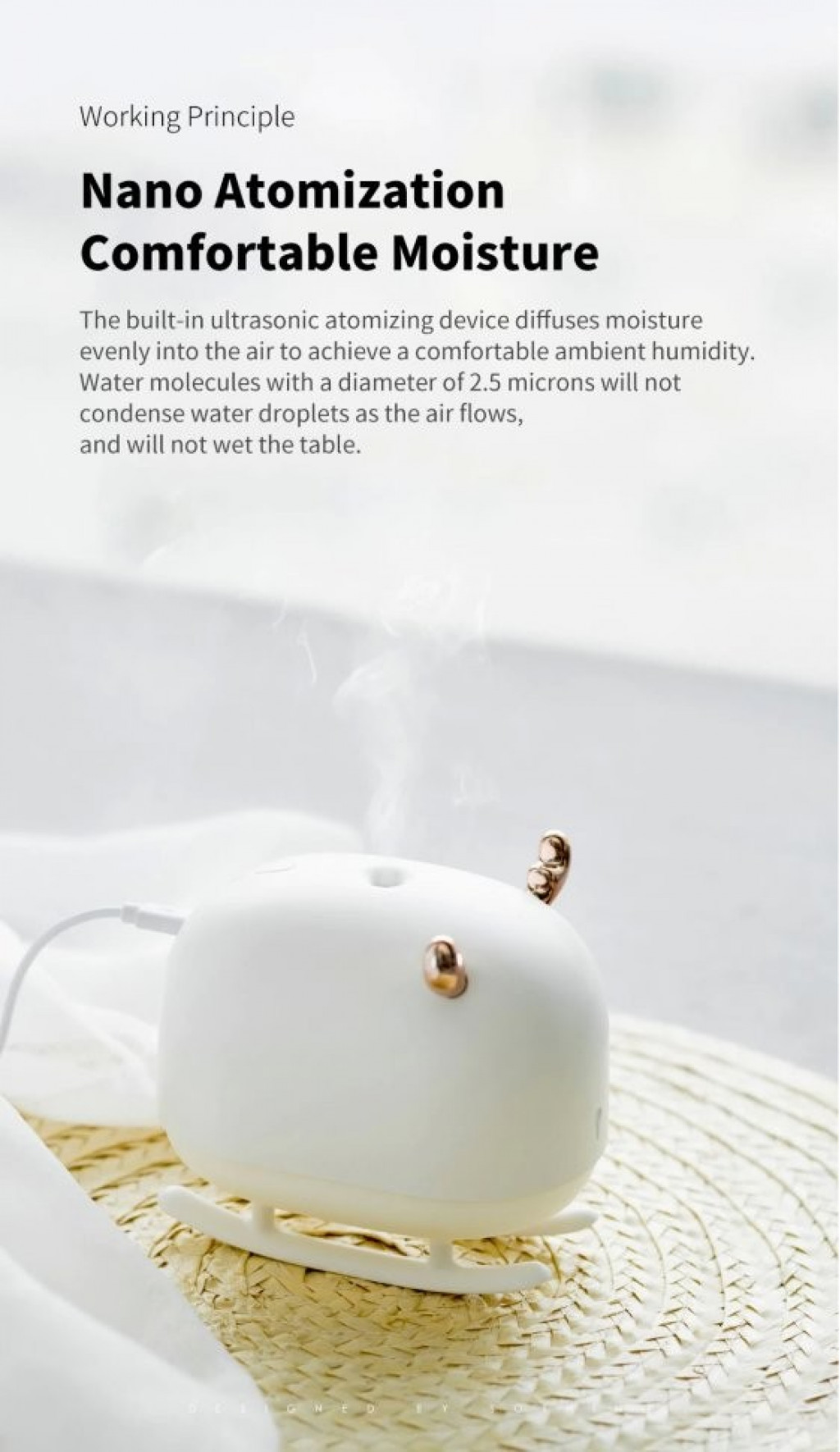 Увлажнитель воздуха Xiaomi Sothing Deer Humidifier&Light White (DSHJ-H-009)