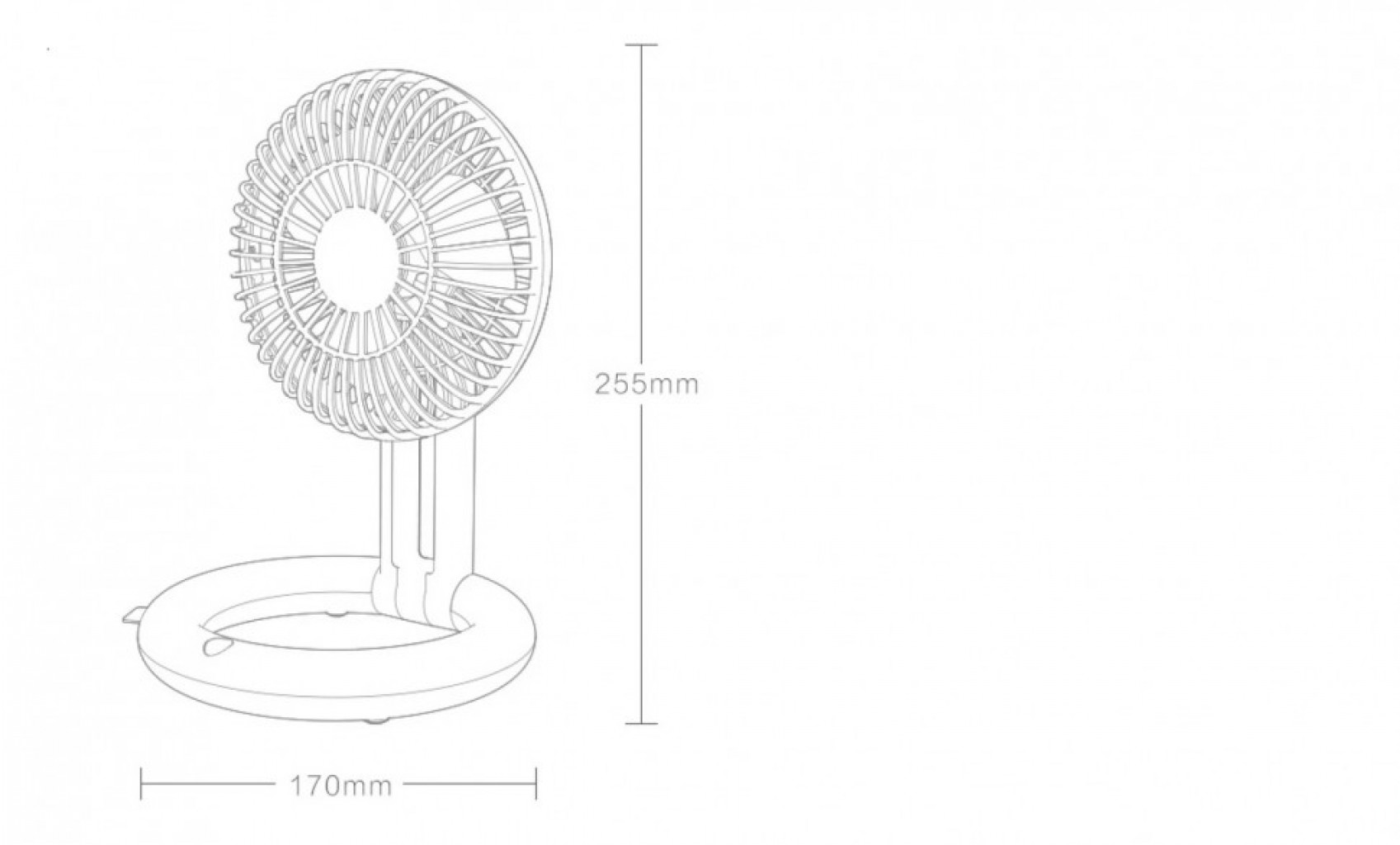 Бесшумный портативный вентилятор Xiaomi Quality Zero Silent Storage Fan, White (А0020061)