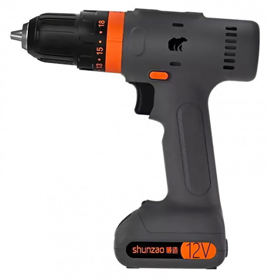 Аккумуляторная дрель-шуруповерт Xiaomi Shunzao Downstream Double Speed Impact Drill 12V Black (DGD-1)