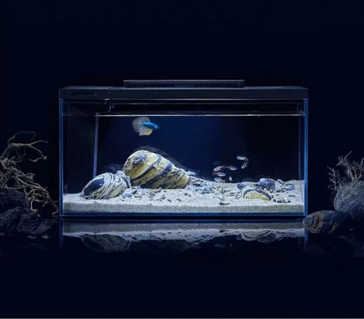 Акваферма Xiaomi Petkit Origin Intelligent Fish Tank, + Landscape Twilight Jump Shadow Suit White