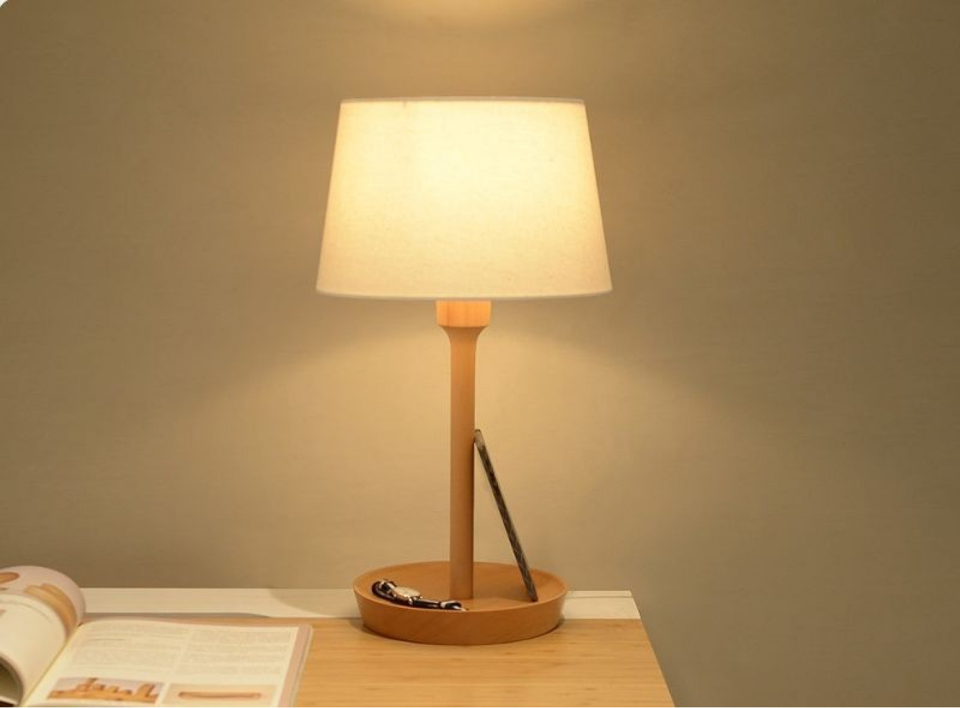 Настольная лампа Xiaomi Beladesign Bedside Lamp Wood (L1208)