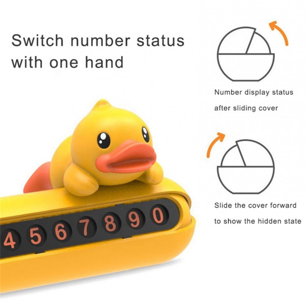 Автовизитка парковочная карта Xiaomi Carfook Little Duck Parking Card Yellow (XHYLSTCP-01)