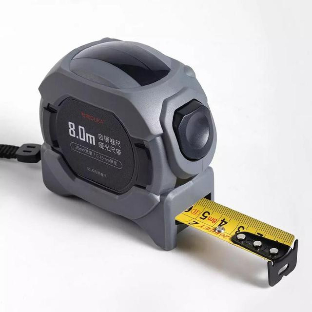 Стальная противоударная рулетка Xiaomi DUKA SD 8m Precision Steel Tape Measure Gray