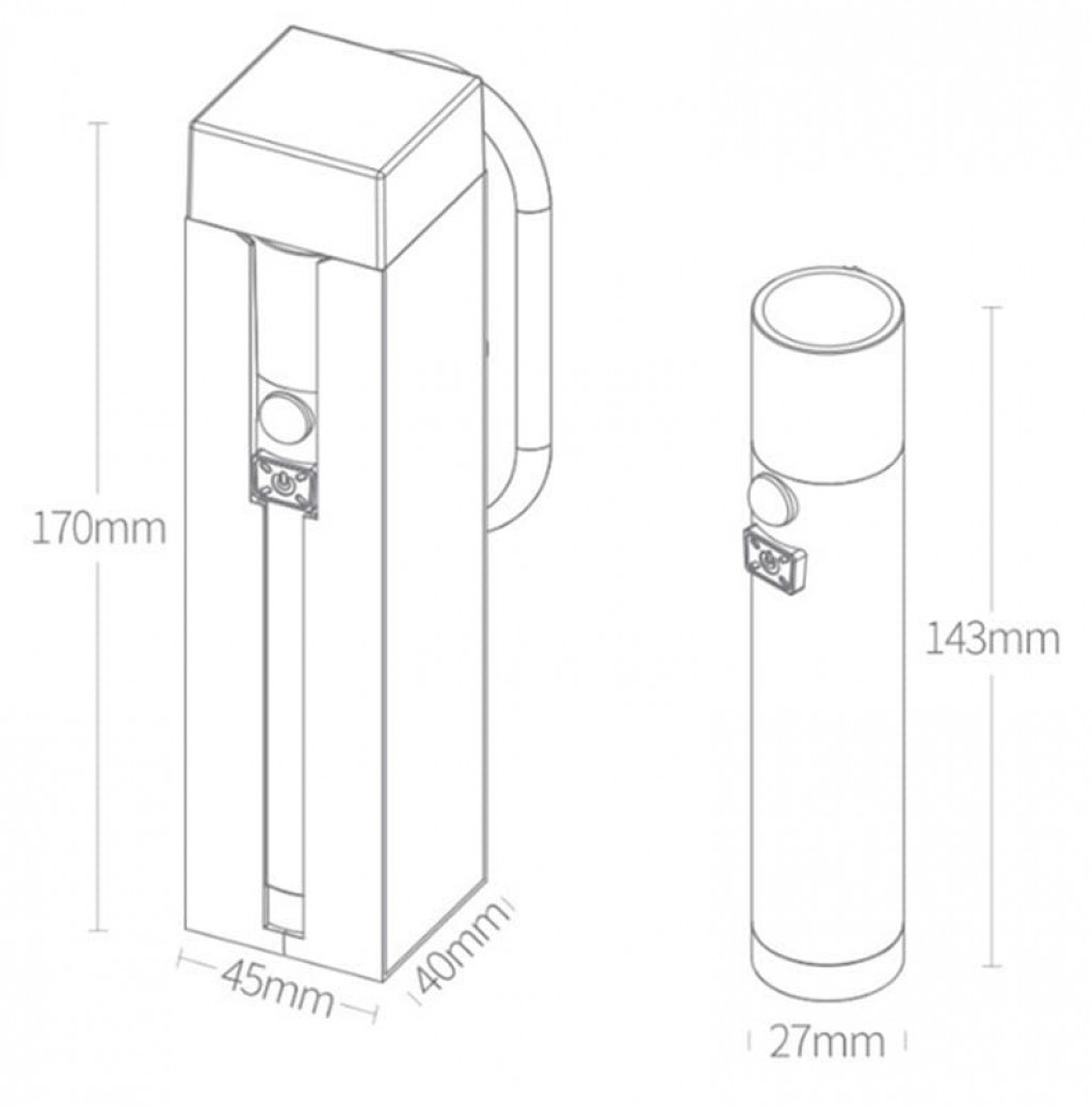 Многофункциональный фонарик Xiaomi NexTool Multifunction Induction Flashlight White (NE0137)