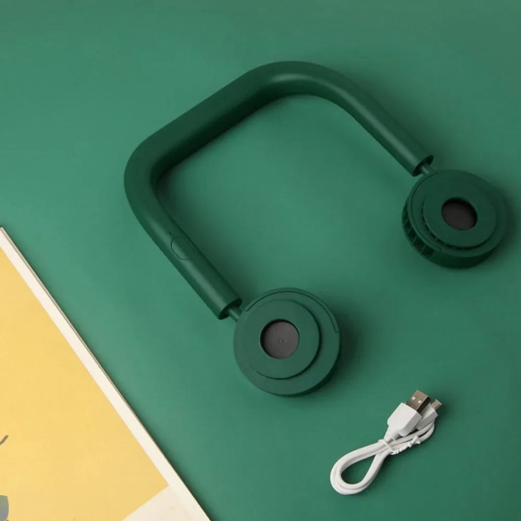 Портативный вентилятор Xiaomi Youpin VH Neck Fan Dark green