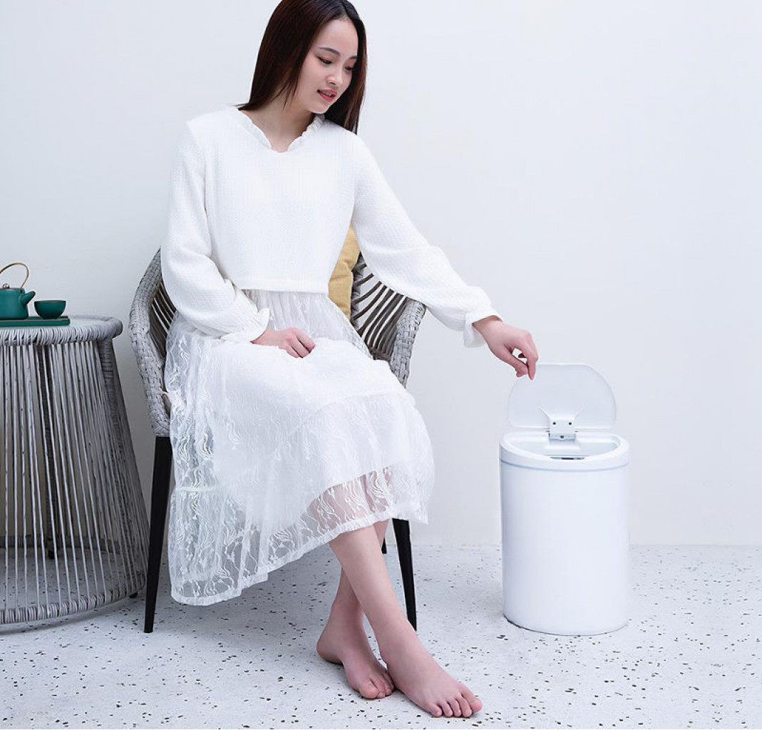 Умная корзина для мусора Xiaomi Ninestars Sensor Trash Can White (DZT-10-29S)