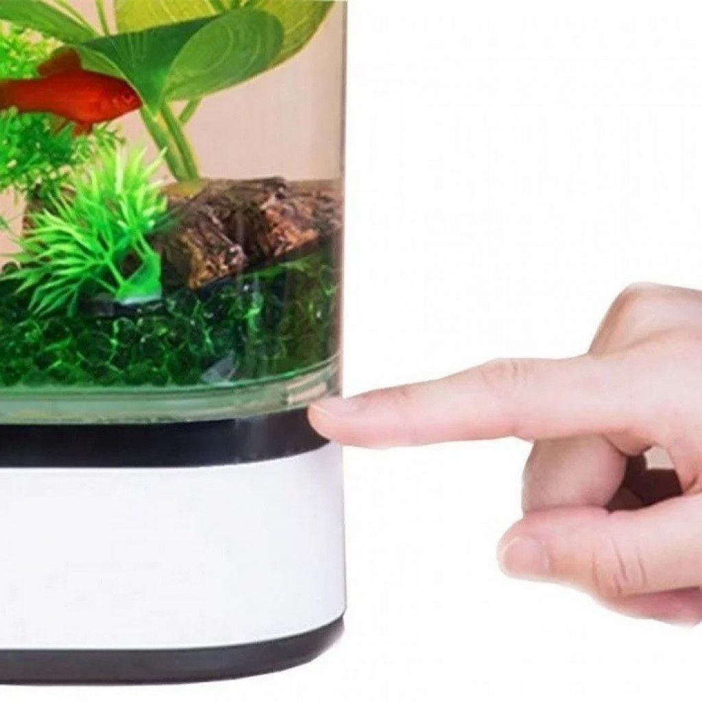 Акваферма Xiaomi Descriptive Geometry Mini Lazy Fish Tank White (HF-JHYG005)