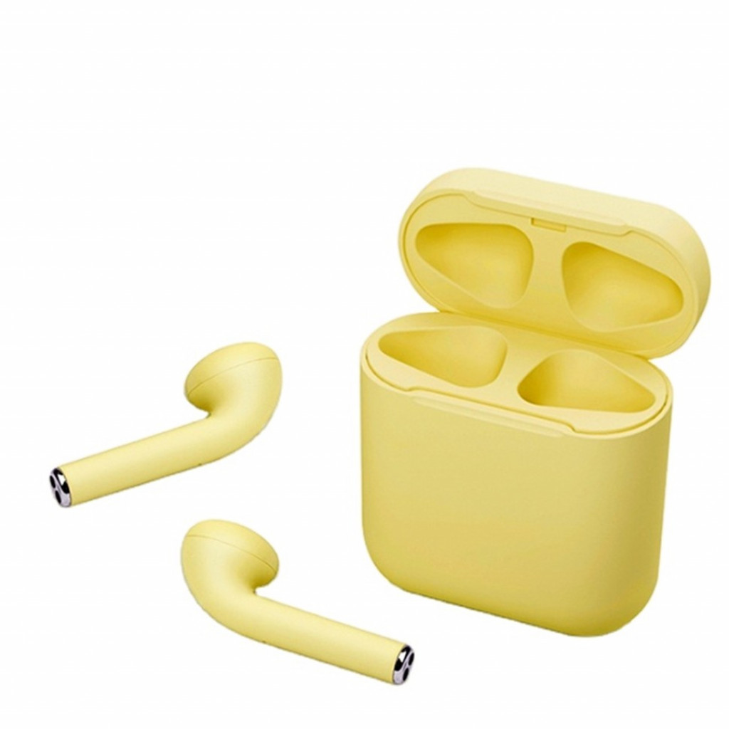 Беспроводные наушники Xiaomi Macaron InPods 12 Macaron Wireless Bluetooth Stereo V5.0 с зарядным кейсом Yellow