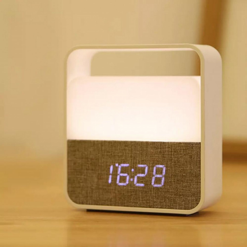 Будильник с ночником Xiaomi Midea Clock Alarm Night Light Elegant, White