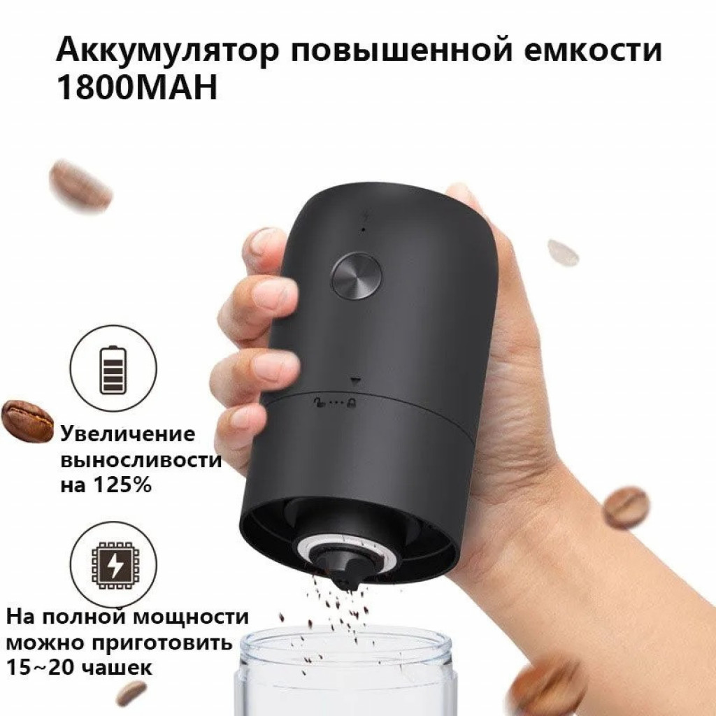 Электрическая кофемолка Xiaomi Circle Joy Electric Coffee Grinder Black (KMDJ-2A)