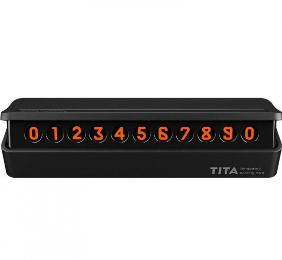 Автовизитка парковочная карта Xiaomi TITA Temporary Parking Card, Black