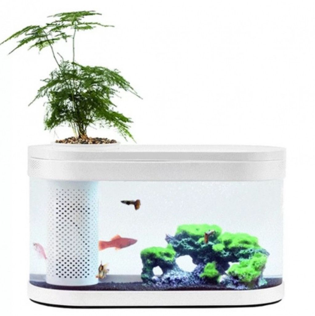 Акваферма Xiaomi Lucky Amphibious Geometry Fish Tank White (HF-JHYGQC001)