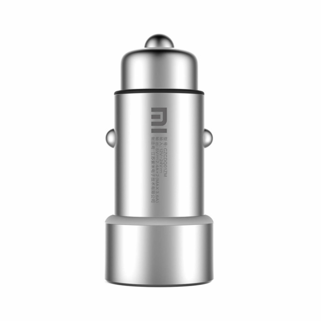 Автомобильное зарядное устройство Xiaomi ZMI Metal Car Charger 2 USB 3,6A Silver (AP821)