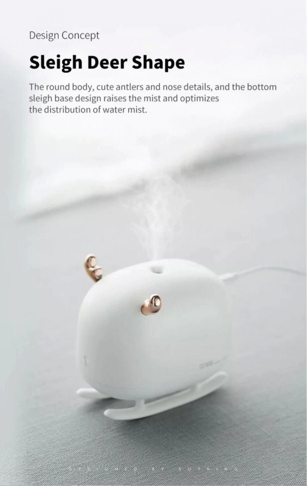 Увлажнитель воздуха Xiaomi Sothing Deer Humidifier&Light White (DSHJ-H-009)