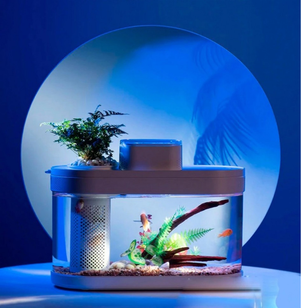 Акваферма Xiaomi Descriptive Geometry C180 Smart Fish Tank Pro White  (HF-JHYG007)