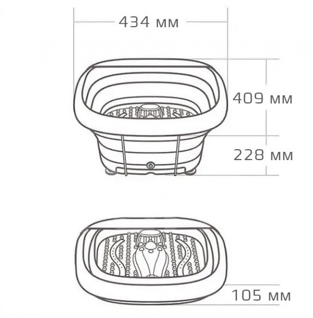 Массажер разогревающий водный для ног Xiaomi Leravan White (LF-ZP008)