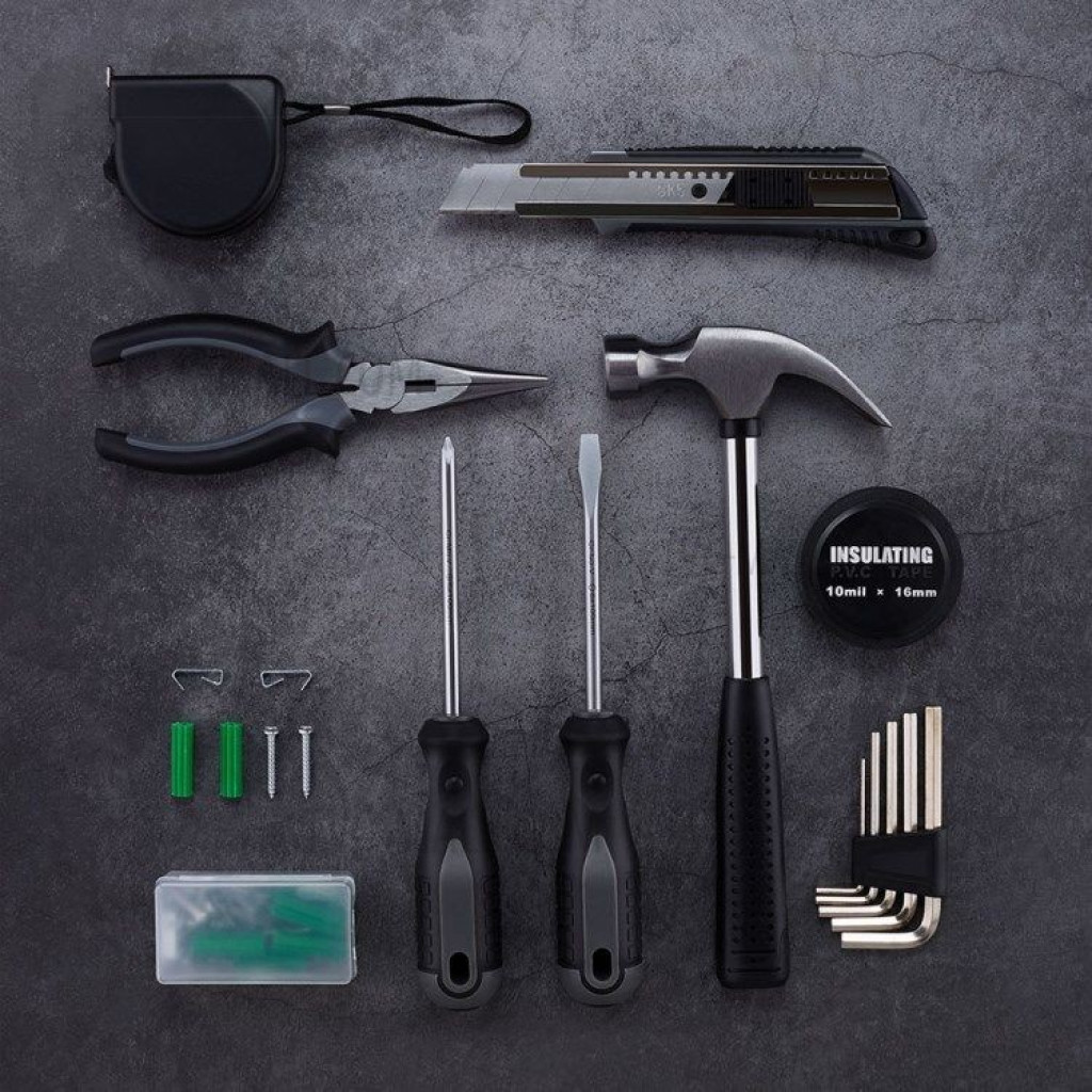 Набор инструментов Xiaomi Jiuxun Tools Daily Life Kit 12 in 1 Black (HG7LKG)