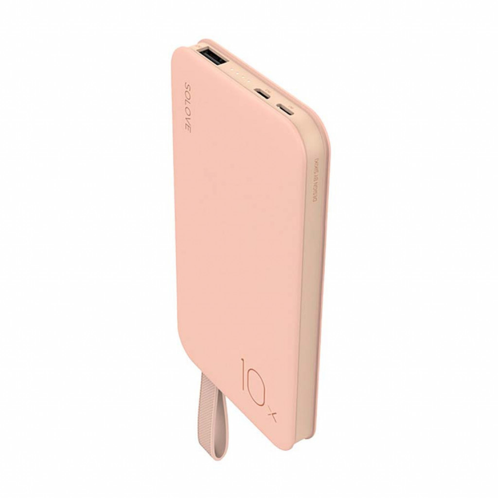 Внешний аккумулятор Xiaomi Solove Power Bank X8 10000 mAh, Pink (X8P)