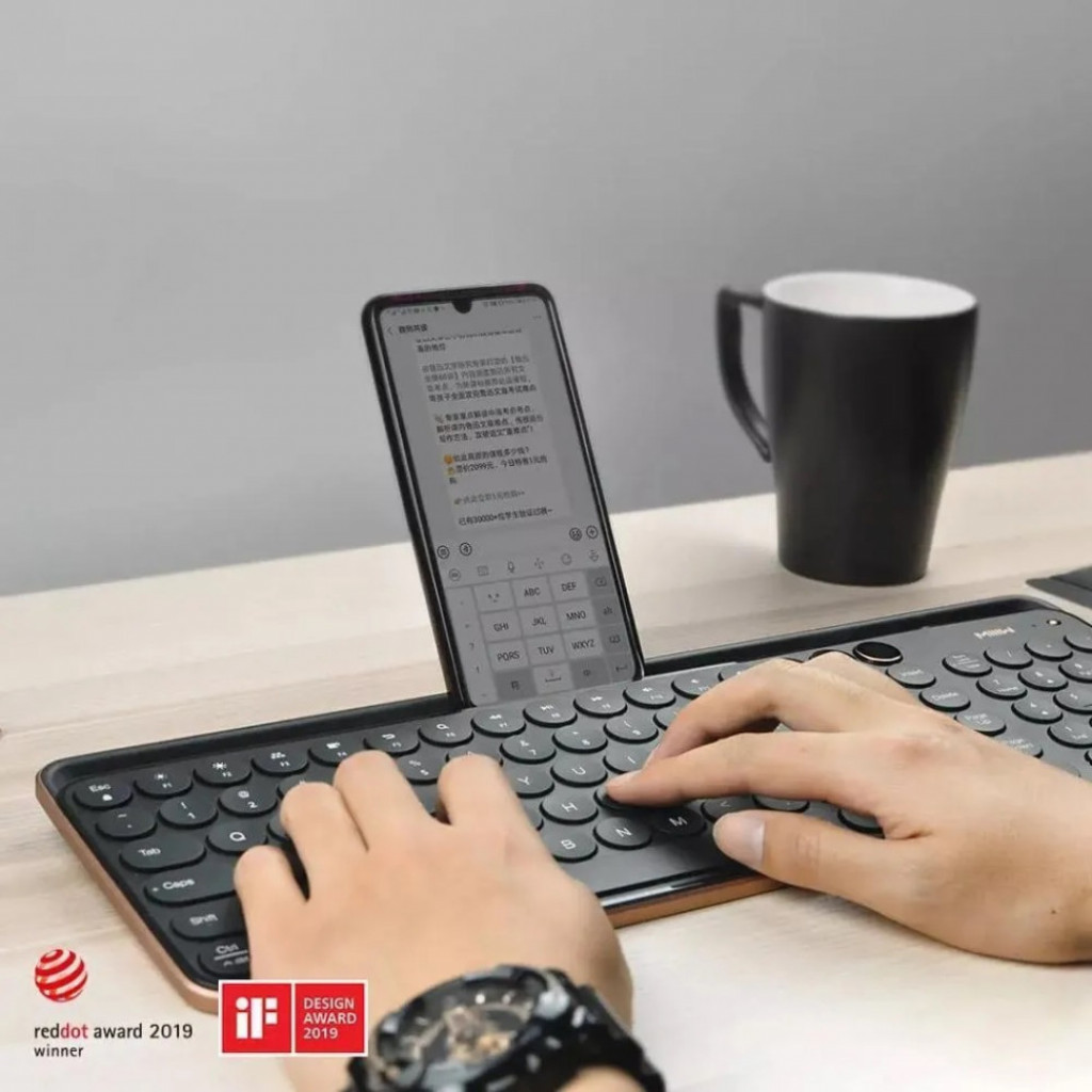 Беспроводная клавиатура Xiaomi MiiiW Keyboard Bluetooth Dual Mode, Black (MWBK01)