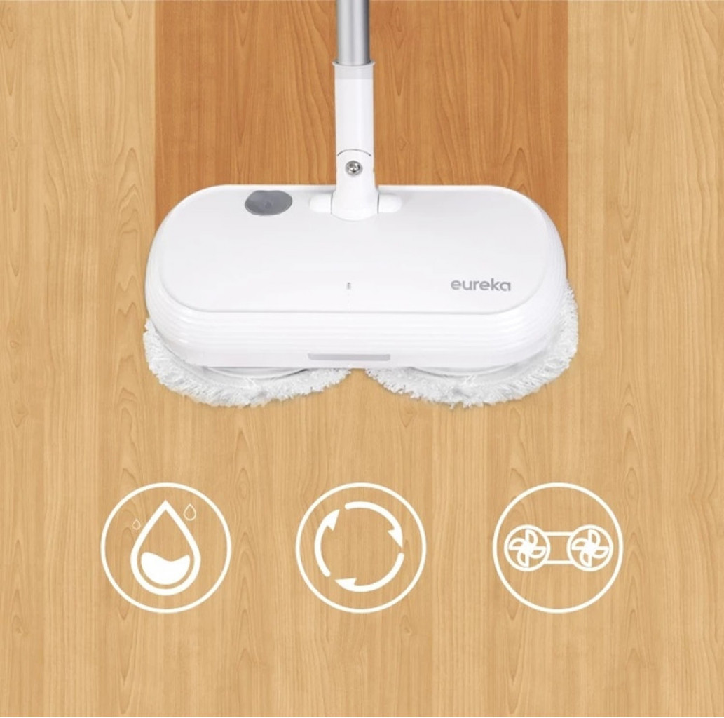 Беспроводная электрошвабра Xiaomi Eureka Cordless Spray Spin Mop FC3 White