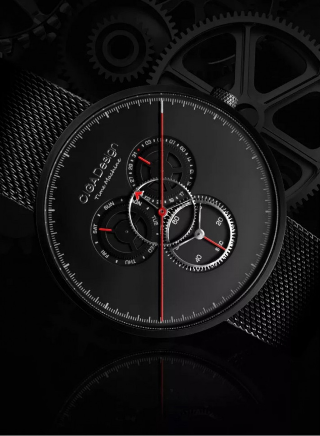 Наручные часы Xiaomi CIGA Time Machine Three Gear Design, Siver