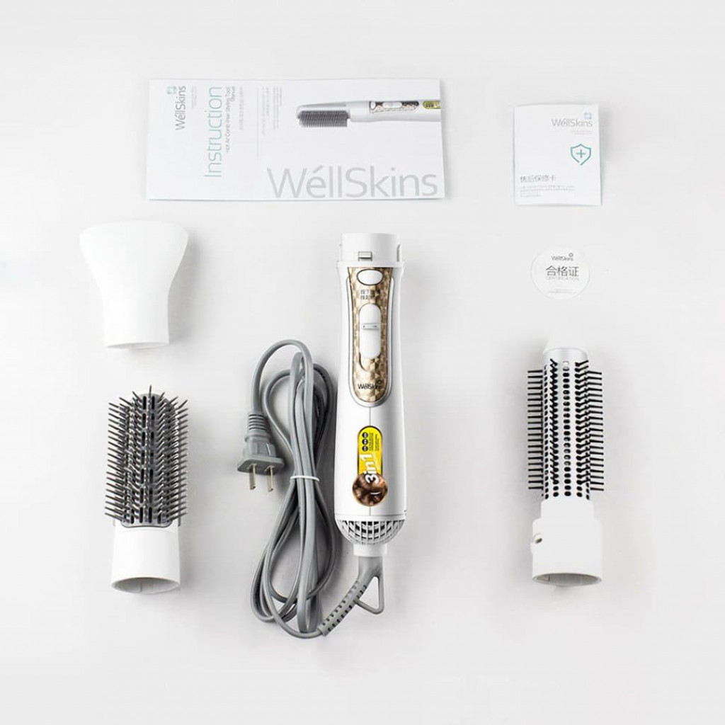 Гибридный стайлер для волос Xiaomi WellSkins Hot Air Comb White (WX-FT09)