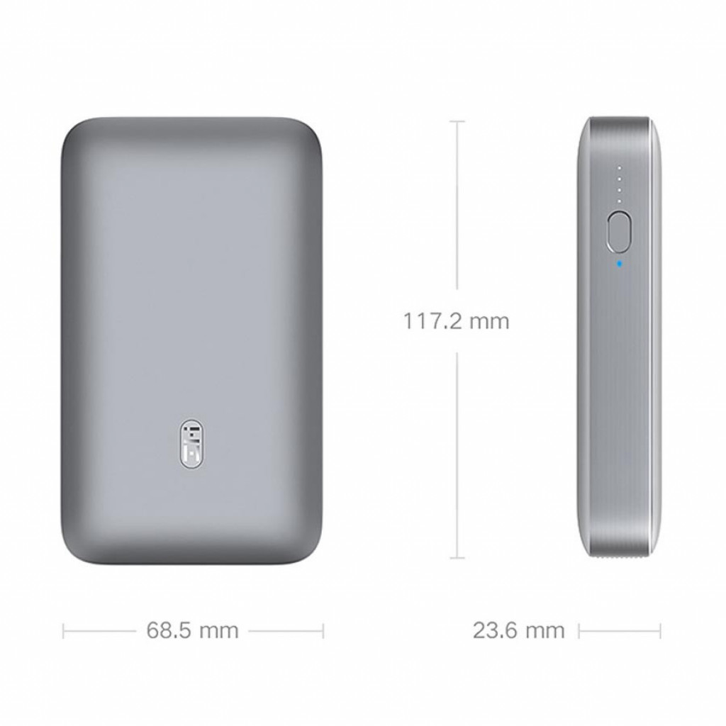 Внешний аккумулятор Power Bank Xiaomi (Mi) ZMI 10000 mAh Gray (QB816)